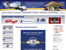 Tablet Screenshot of merchants-grocery.com